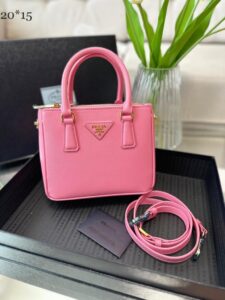 Bolsa Prada Galleria Saffiano Mini - Rosa