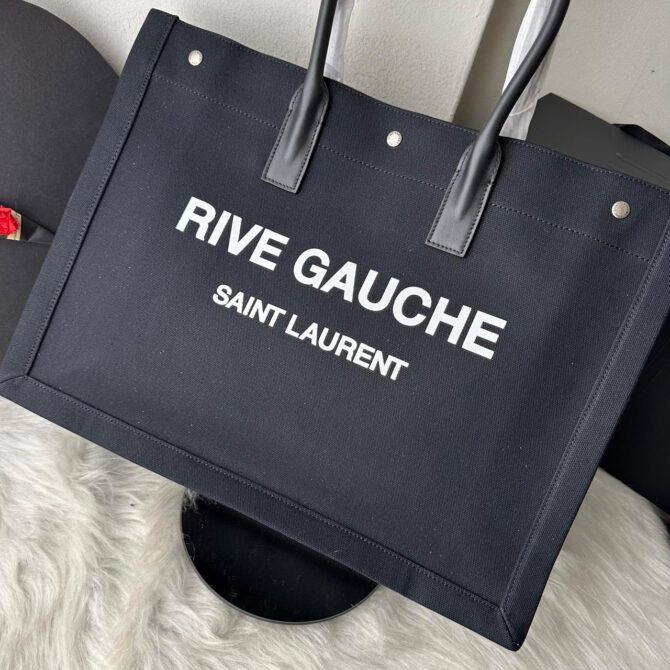 Bolsa Saint Laurent Rive Gauche Palha - Imagem 10