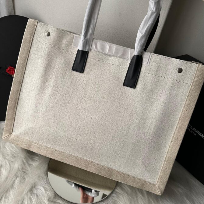 Bolsa Saint Laurent Rive Gauche Palha - Imagem 18