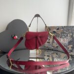 Bolsa Dior Saddle Mini - Vinho