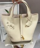 Bolsa Hermes Picotin Lock 22 - Off White