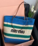 Bolsa MiuMiu Tote - Azul/Verde