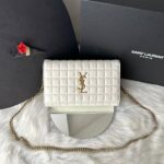 Bolsa Saint Laurent Cassandre Matelassê - Branco
