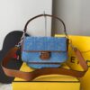 Bolsa Fendi Baguete FF Bordado - Azul