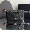 Bolsa Chanel Classic 255 Caviar - Preto/Prata