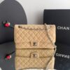 Bolsa Chanel Classic 255 Caviar - Bege/Prata