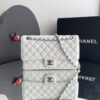 Bolsa Chanel Classic 255 Caviar - Branco/Prata