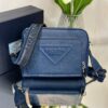 Bolsa Prada Saffiano Retangular em Couro - Azul