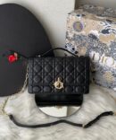 Bolsa Dior Miss Top Handle - Preto/Dourado