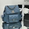 Mochila Chanel Caviar - Azul