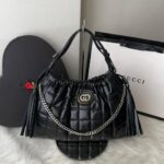 Bolsa Gucci Tote Deco - Preto/Prata
