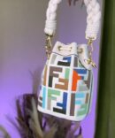 Bolsa Fendi Bucket Mon Tresor Multi - Branco