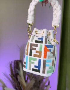 Bolsa Fendi Bucket Mon Tresor Multi - Branco