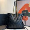 Bolsa Saint Laurent Calypso Acolchoada-Preto