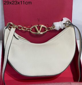 Bolsa Valentino Vlogo Moon - Branco/Dourado
