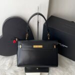 Bolsa Saint Laurent Manhattan - Preto/Dourado