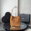 Bolsa YSL 5 Á 7 Camurça - Marrom