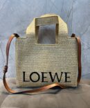 Bolsa Loewe em Ráfia Italiana - Bege