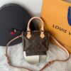 Bolsa LV Speedy Monogram 20 - Marrom/Nude