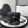 Bolsa Gucci Marmont GG - Preto/Dourado