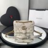 Bolsa Gucci Marmont GG - Branco/Dourado