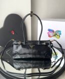 Bolsa Prada Tote Couro - Preto