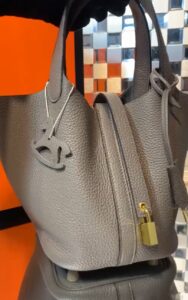 Bolsa Hermes Picotin Lock 18 - Fendi/Dourado