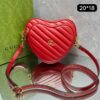 Bolsa Gucci Tiracolo Intelocking Heart - Vermelho