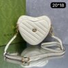 Bolsa Gucci Tiracolo Intelocking Heart - Branco