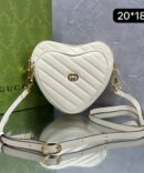 Bolsa Gucci Tiracolo Intelocking Heart - Branco