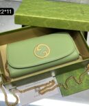 Carteira Gucci Blondie - Verde/Dourado