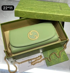 Carteira Gucci Blondie - Verde/Dourado