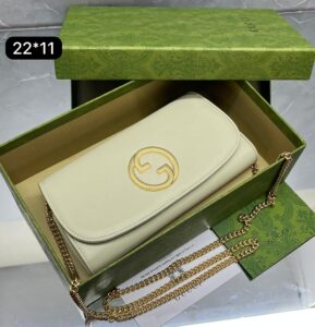 Carteira Gucci Blondie - Creme/Dourado