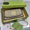 Cartera Gucci Blondie Monogram - Marrom