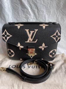 Bolsa LV Pochette Métis Bicolor Monogram Empreinte - Preto