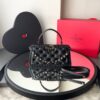 Bolsa Valentino Tiracolo Rockstud Padded - All Black