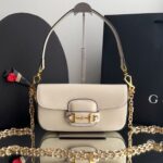 Bolsa Gucci 1955 Horsebit Top Handle-Off White