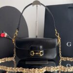 Bolsa Gucci 1955 Horsebit Top Handle-Preto