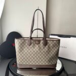Bolsa GG Tote Ophidia Monogram - Marrom