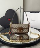 Bolsa Gucci 1955 Bag Horsebit Monogram - Bege/Marrom