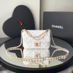 Bolsa Chanel Flap Bag MM - Branco