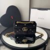 Bolsa Gucci Marmont GG Veludo - Preto/Dourado