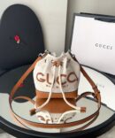 Bolsa Gucci Mini Shoulder Bag - Branco/Caramelo