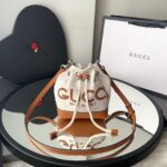 Bolsa Gucci Mini Shoulder Bag - Branco/Caramelo