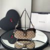 Bolsa Gucci Moon Side - Bege/Preto