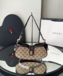 Bolsa Gucci Moon Side - Bege/Preto