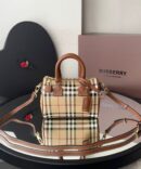 Bolsa Burberry Check Mini - Bege/Marrom