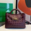 Bolsa Bottega Veneta Andiamo Pequena-Vinho