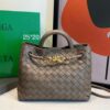 Bolsa Bottega Veneta Andiamo Pequena-Cinza Argila
