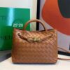 Bolsa Bottega Veneta Andiamo Pequena-Caramelo